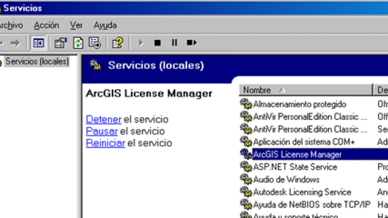 arcgis administrator change license manager